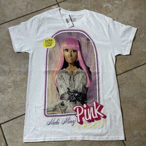 Nicki Minaj Pink Friday Long Hair T-Shirt SMALL New